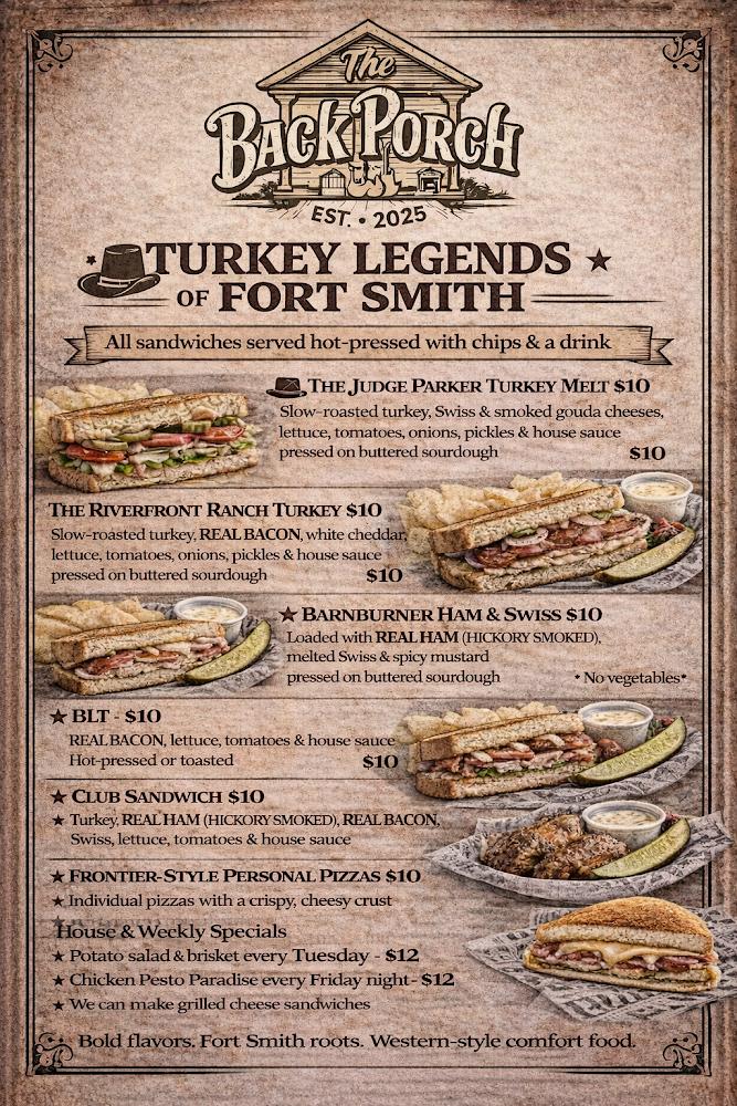 The Back Porch Menu image 1
